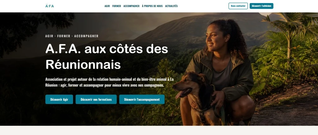 Page d’accueil Association A.F.A. — Agir, Former, Accompagner